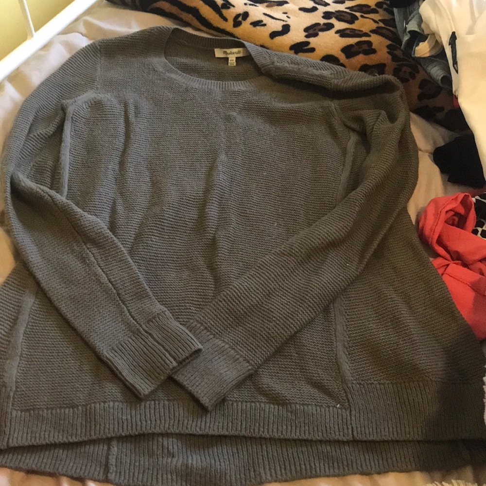 Madewell army green sweater